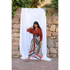 Veste Kimono Renata Etamine De Laine - Potter Clay