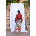 Veste Kimono Renata Etamine De Laine - Potter Clay