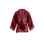 Veste Kimono Renata Etamine De Laine - Black Tomato