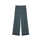 Pantalon Erika Imprime Arabesque - Ardoise