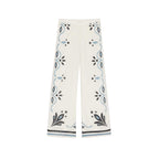 Pantalon Erika Imprime Arabesque - White