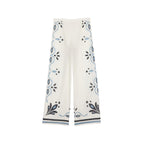 Pantalon Erika Imprime Arabesque - White