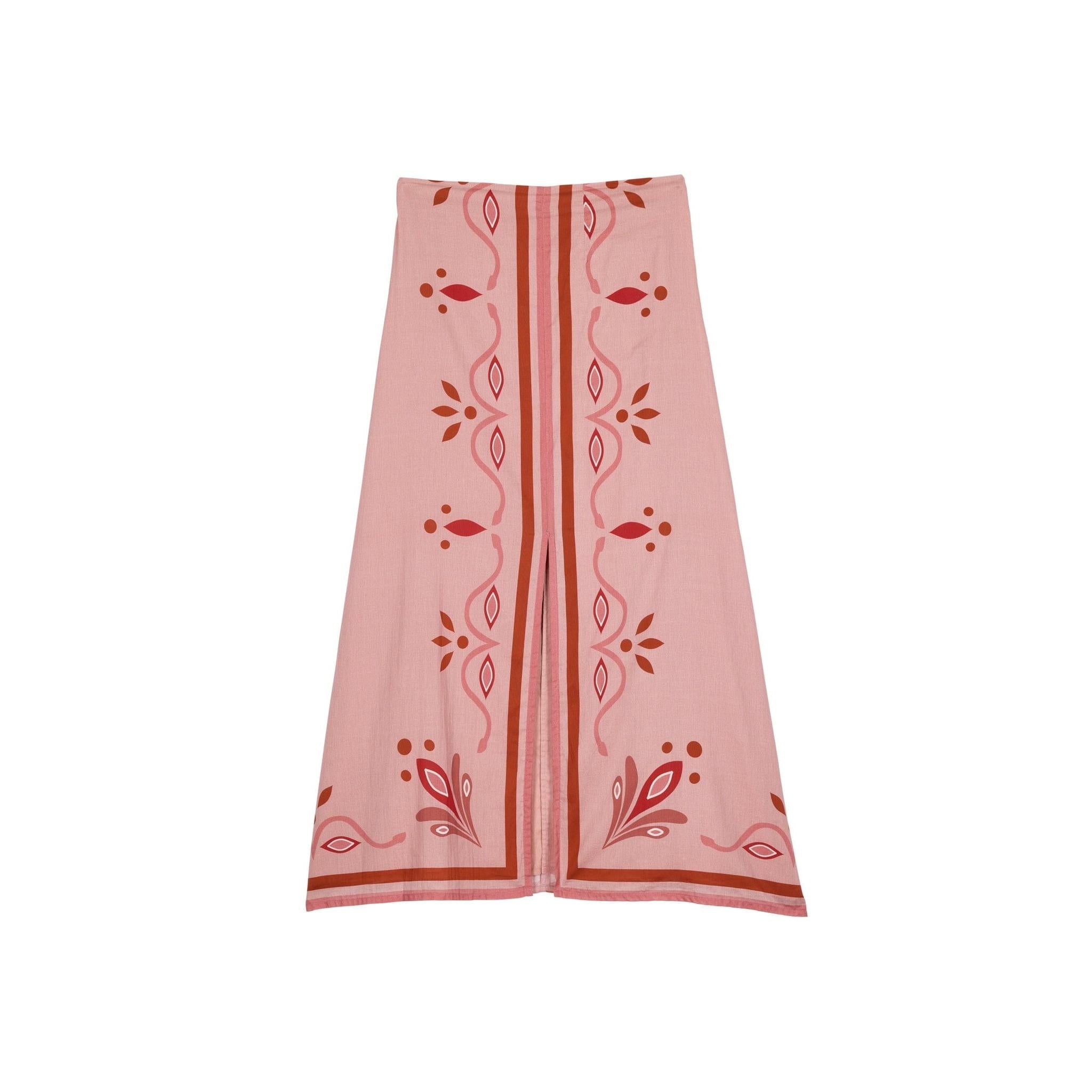 Jupe Pao Imprime Arabesque - Pink