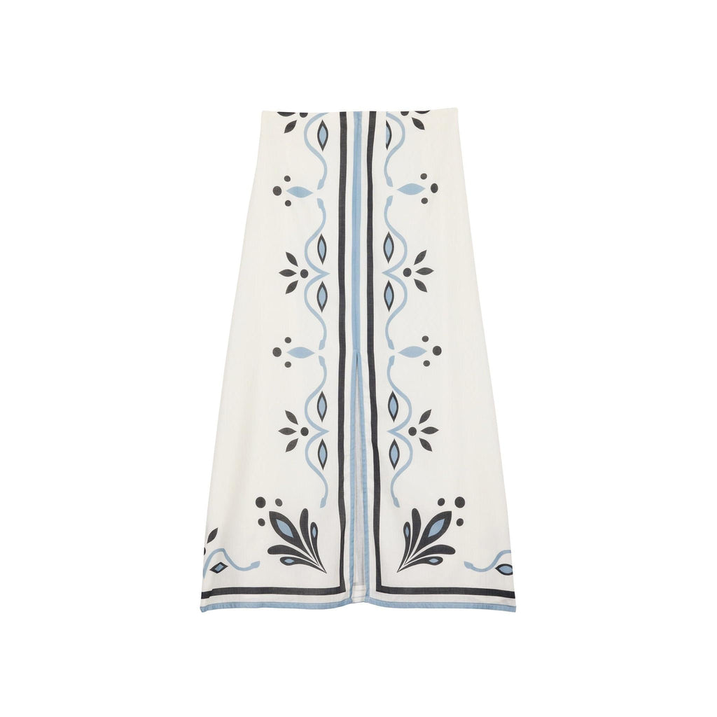 Jupe Pao Imprime Arabesque - White