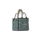 Sac Cube Imprime Baroque - Ardoise