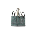 Sac Cube Imprime Baroque - Ardoise