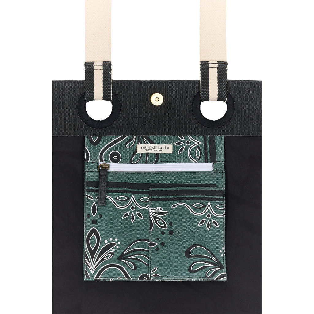 Sac Cube Imprime Baroque - Ardoise