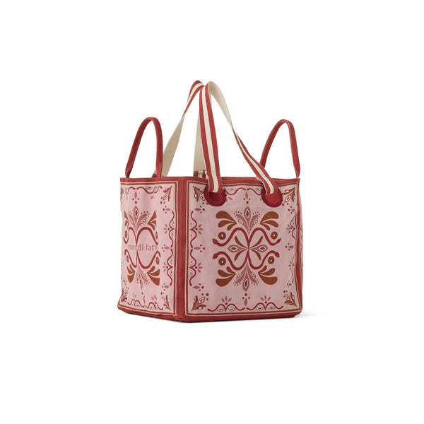 Sac Cube Imprime Baroque - Pink