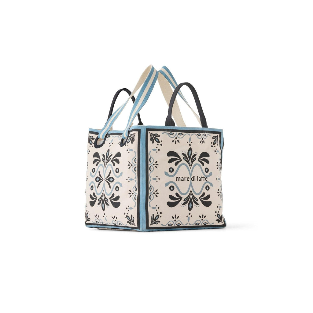 Sac Cube Imprime Baroque - White