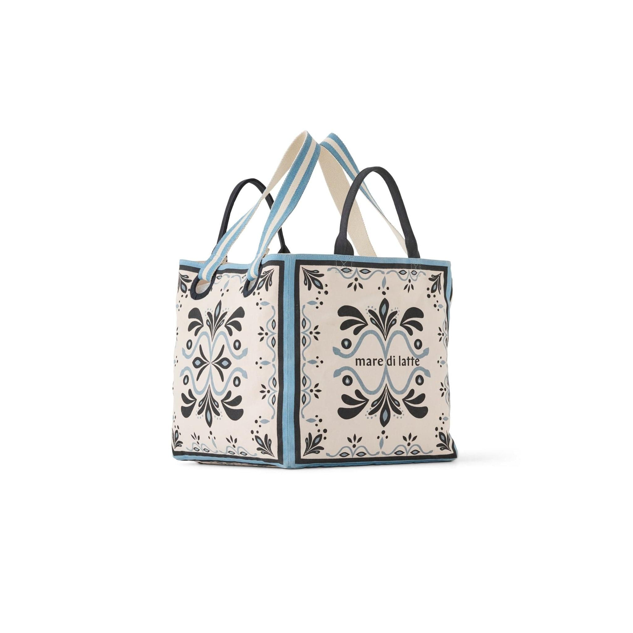 Sac Cube Imprime Baroque - White