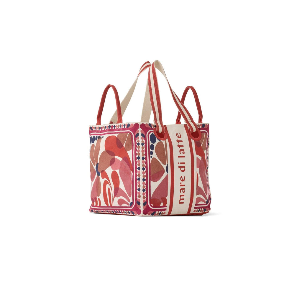 Sac Cube Imprime Riviera - Red