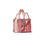 Sac Cube Imprime Riviera - Red