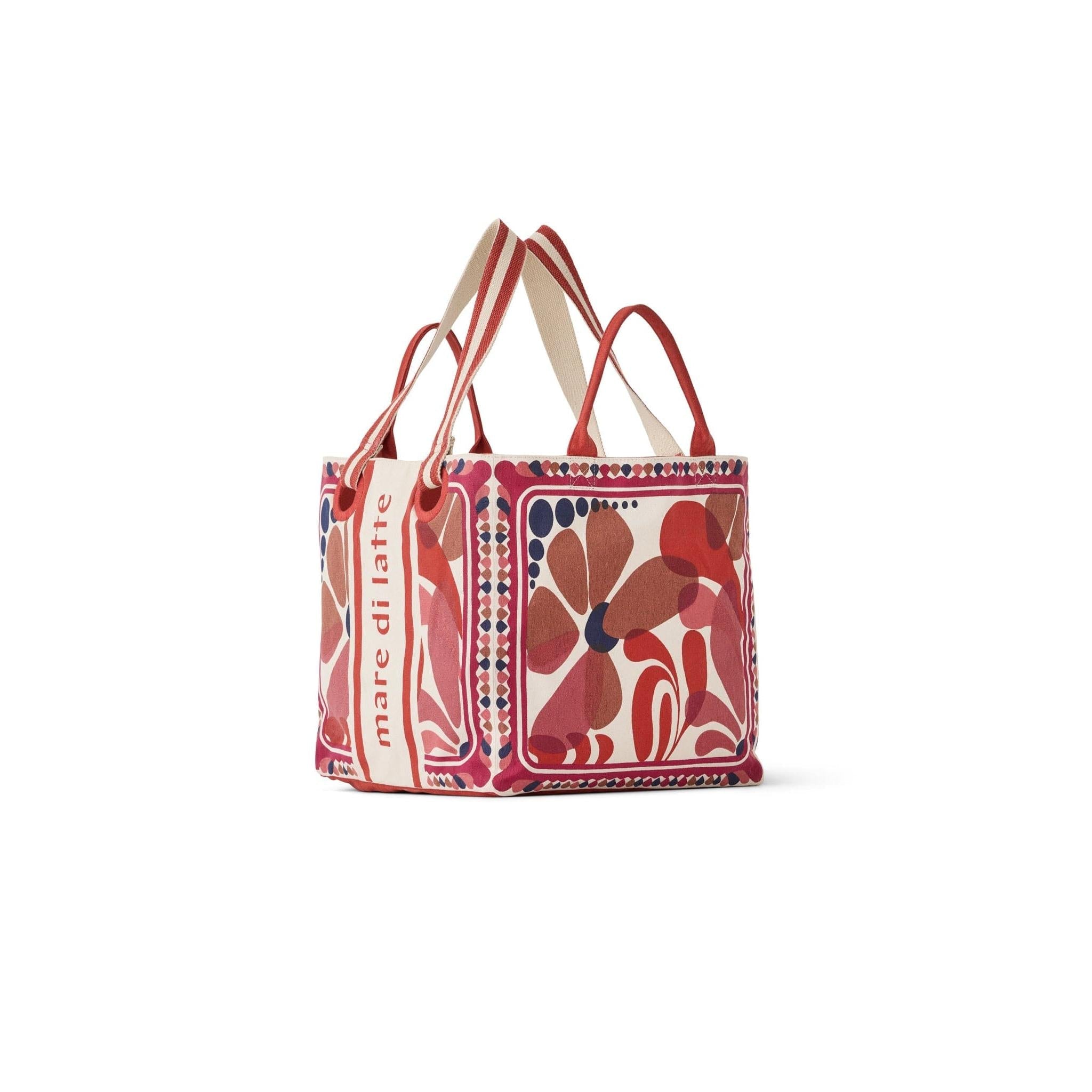 Sac Cube Imprime Riviera - Red