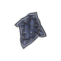 Bandana Imprime Baroque - Blue
