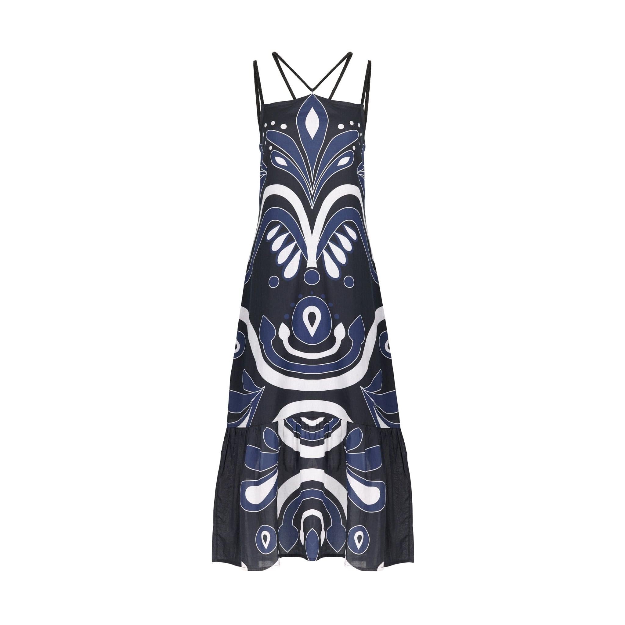 Robe Anais Imprime Baroque - Black