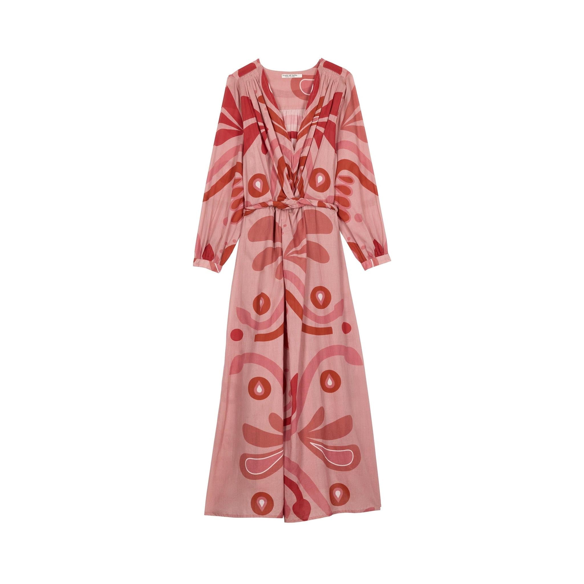 Robe Emmanuelle Imprime Baroque - Red