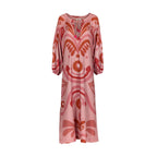 Robe Octavie Imprime Baroque - Pink