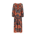 Robe Octavie Imprime Baroque - Red
