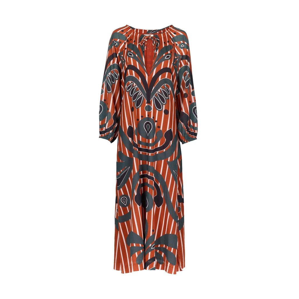 Robe Octavie Imprime Baroque - Black