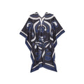 Poncho Pauline Imprime Baroque - Black