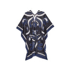 Poncho Pauline Imprime Baroque - Black