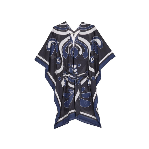 Poncho Pauline Imprime Baroque - Black