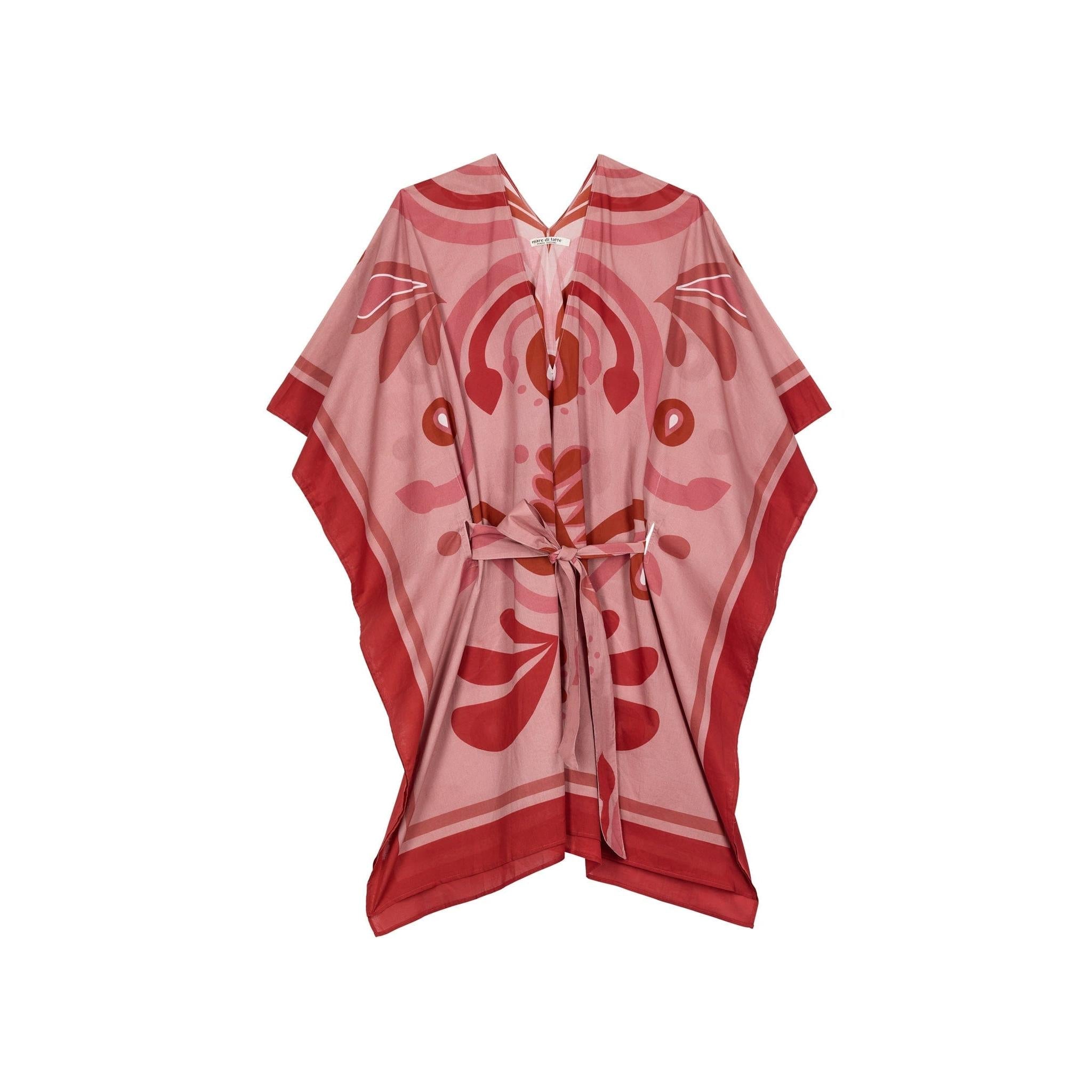 Poncho Pauline Imprime Baroque - Pink
