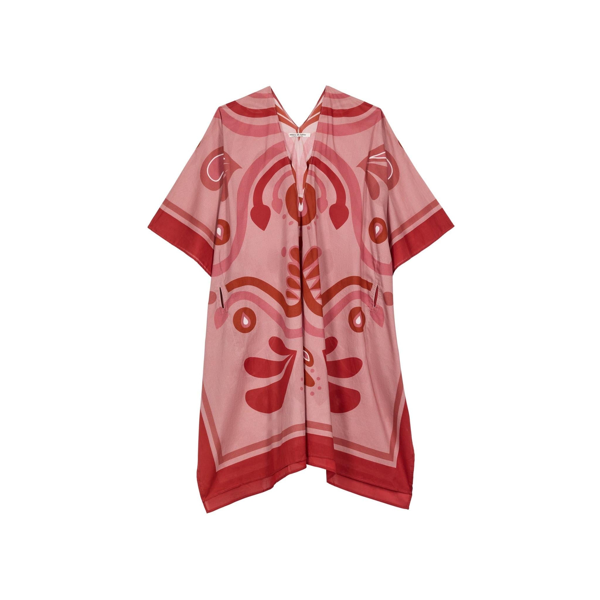 Poncho Pauline Imprime Baroque - Pink