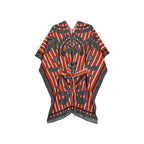 Poncho Pauline Imprime Baroque - Red