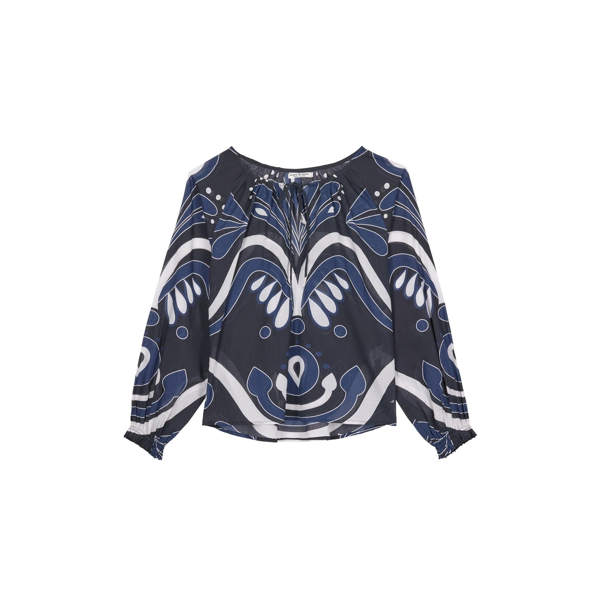 Blouse Rosie Imprime Baroque - Black