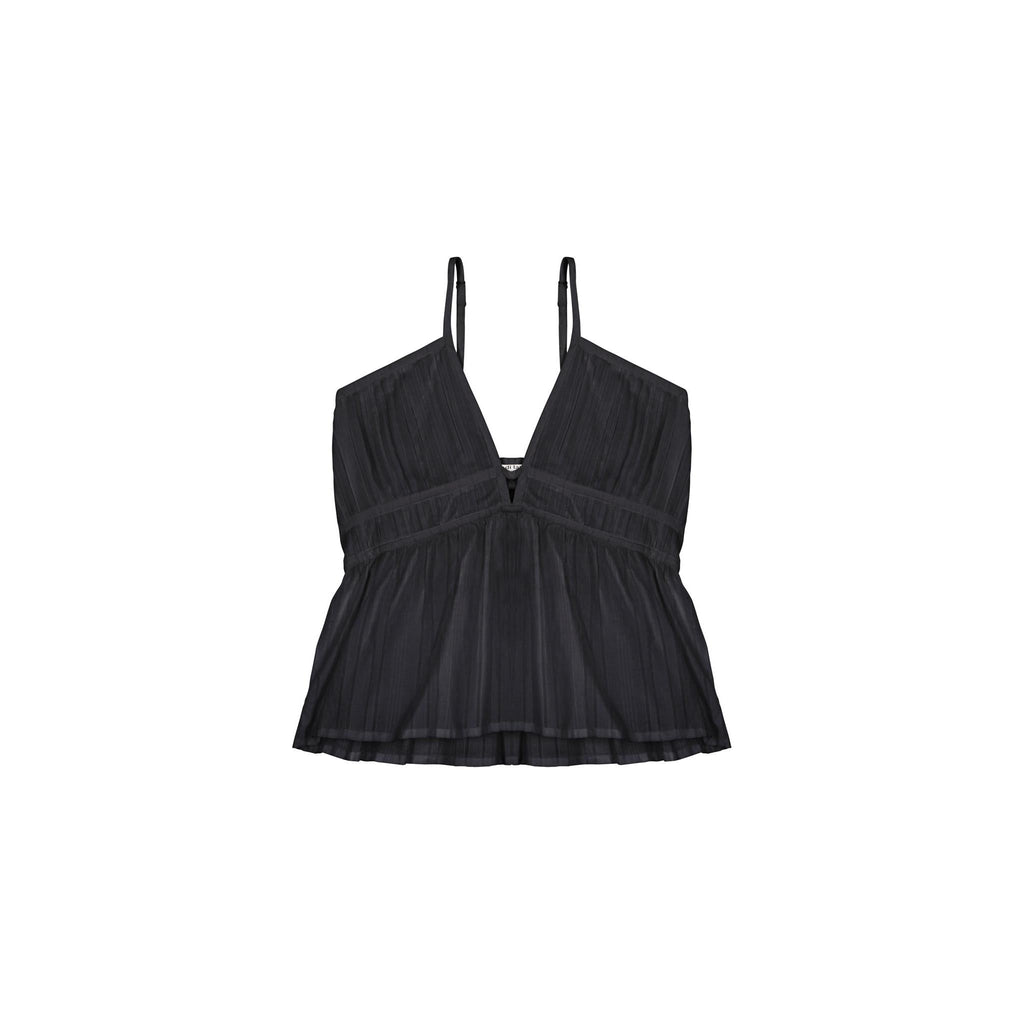 Top Loulou Ajoure - Black