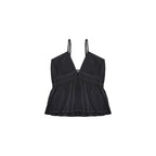 Top Loulou Ajoure - Black