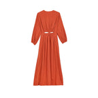 Robe Ombeline Ajouree - Mineral Blue