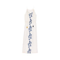 Robe Fiona Imprime Orchids - White