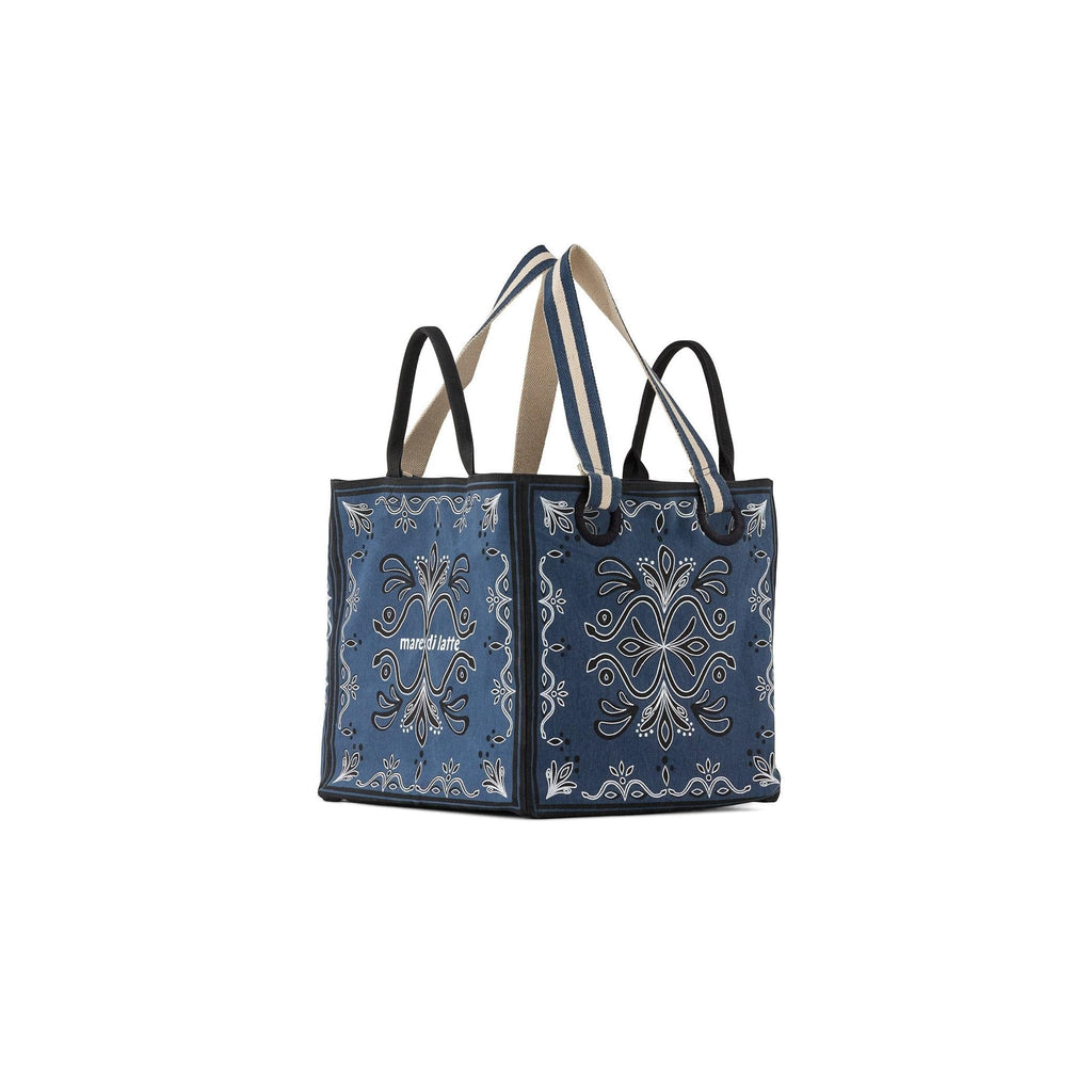 Sac Cube Imprime Baroque - Black