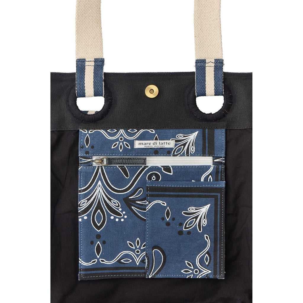 Sac Cube Imprime Baroque - Black