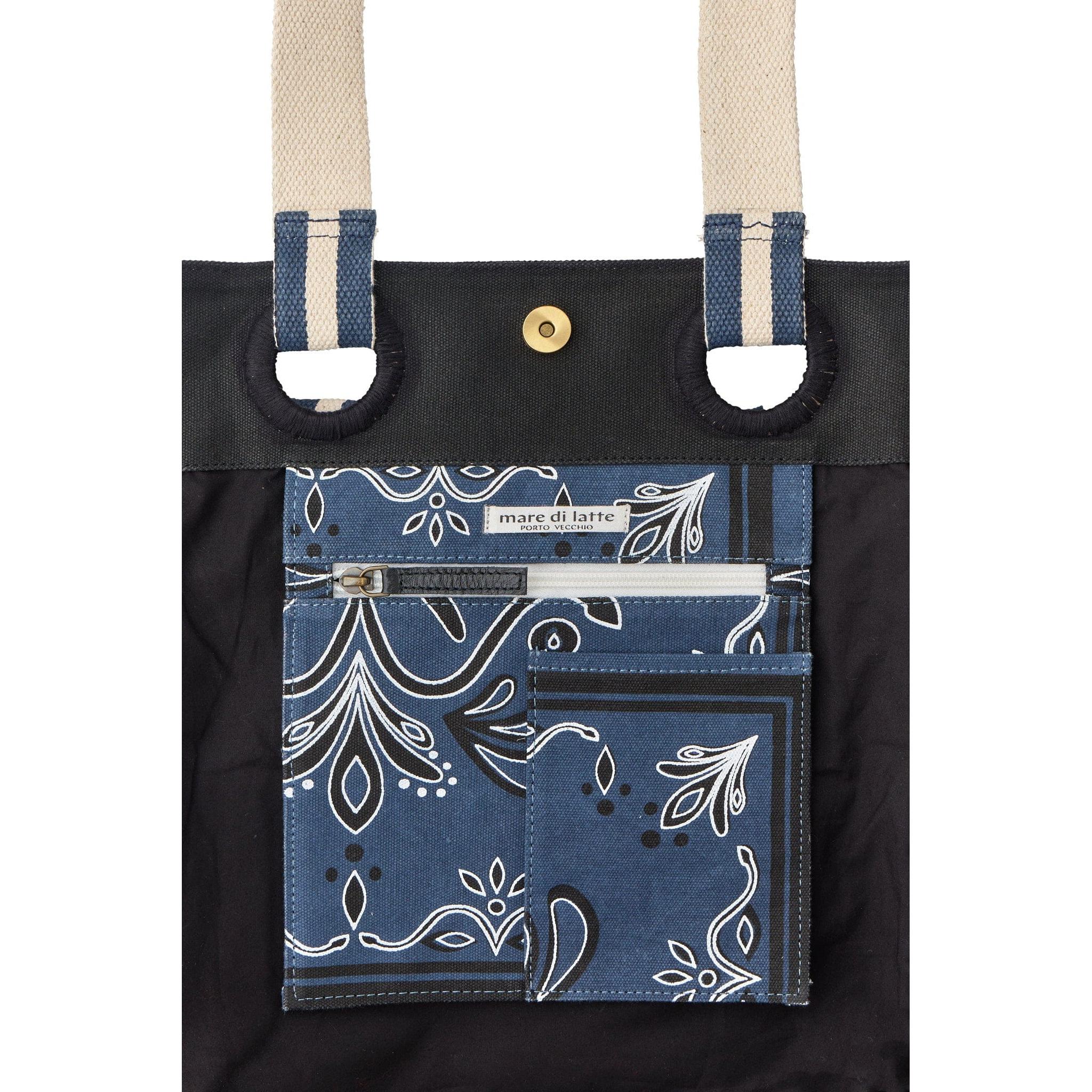 Sac Cube Imprime Baroque - Black