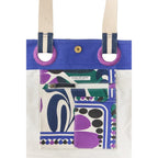 Sac Cube Imprime Riviera - Violet