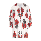 Robe Courte Charlie Imprime Indian Flowers - Redclay