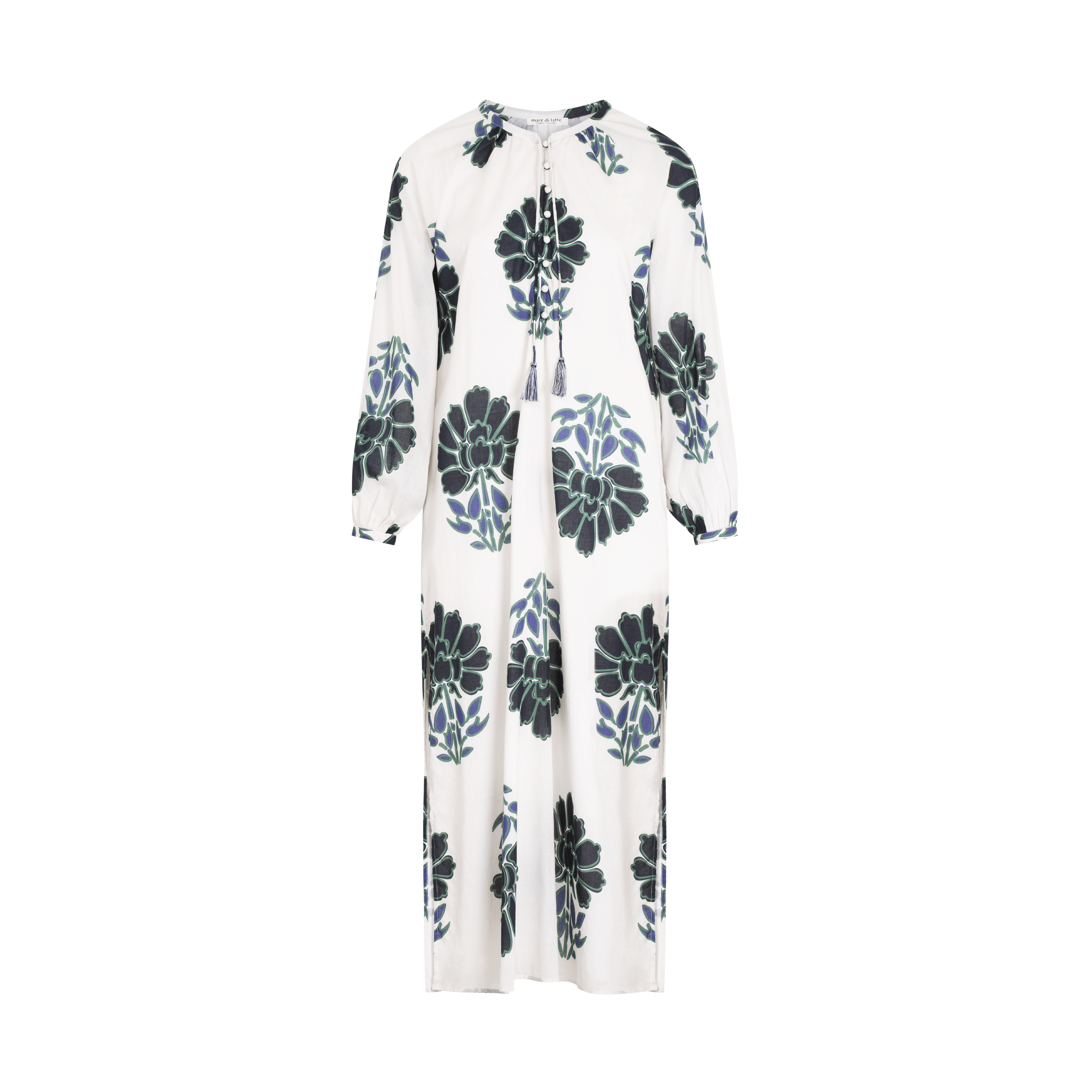 Robe Gregoria Imprime Indian Flowers - Blue