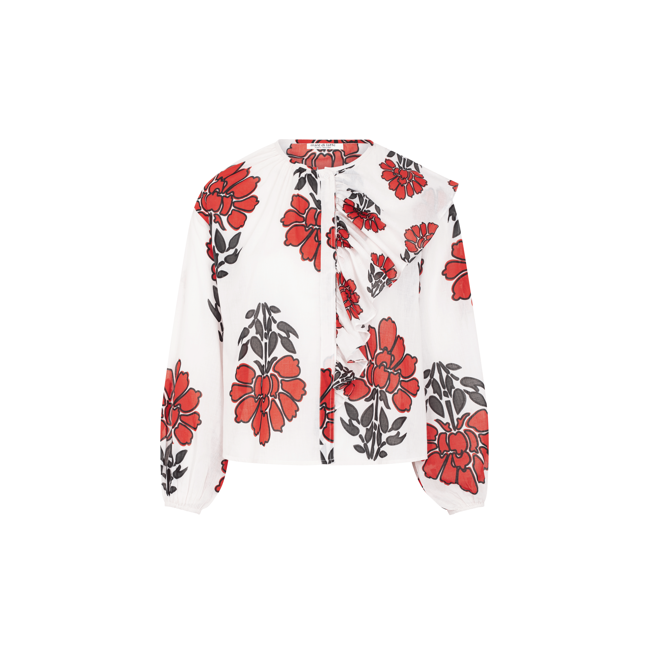Blouse Romantica Imprime Indian Flowers - Redclay