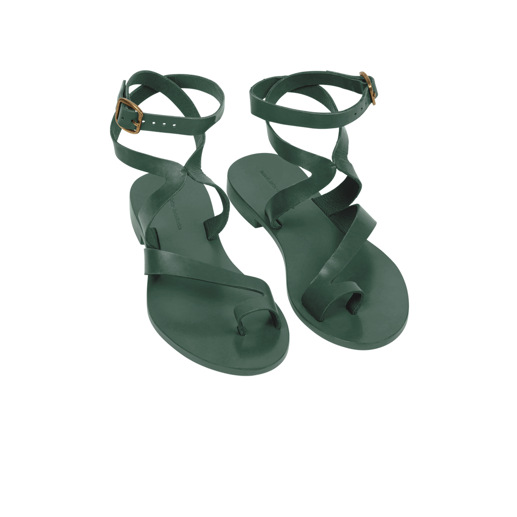 Sandales En Cuir Irene - Aspen Green