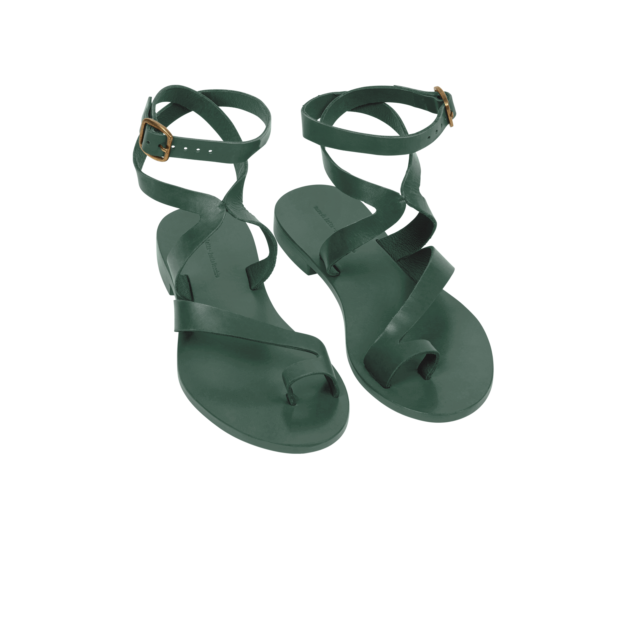 Sandales En Cuir Irene - Aspen Green