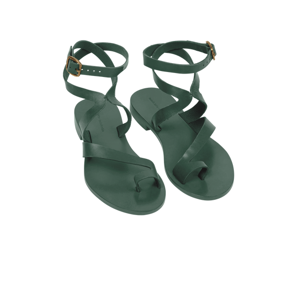 Sandales En Cuir Irene - Aspen Green