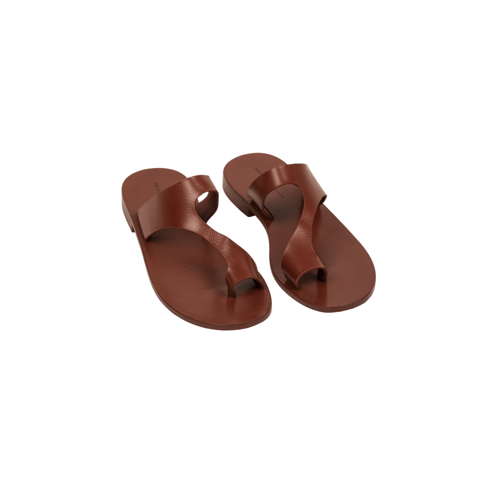 Sandales En Cuir Itak - Terracotta