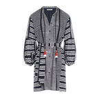 Robe Courte Charlie Imprime Kota - Black