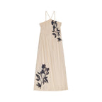 Robe Morgane Imprime Orchids - White