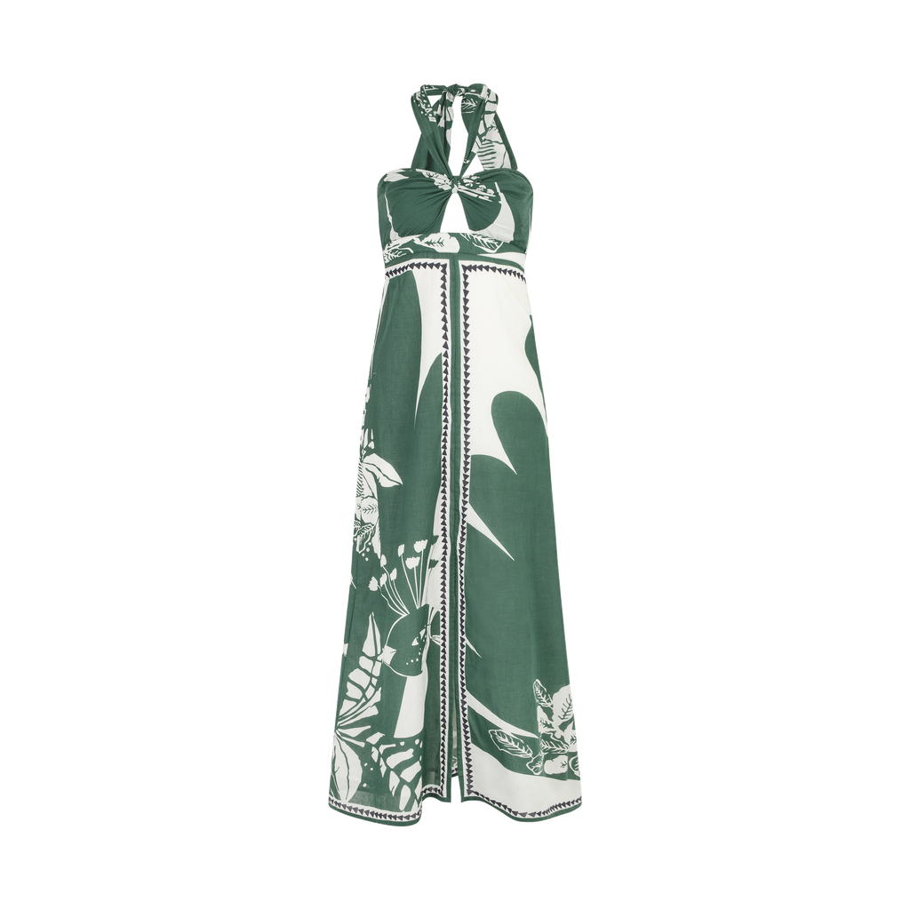 Robe Clemence Imprime Palladio - Aspen Green