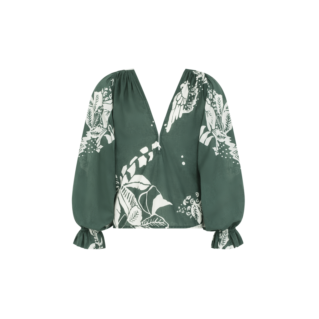 Top Divya Dos Nu Imprime Palladio - Aspen Green