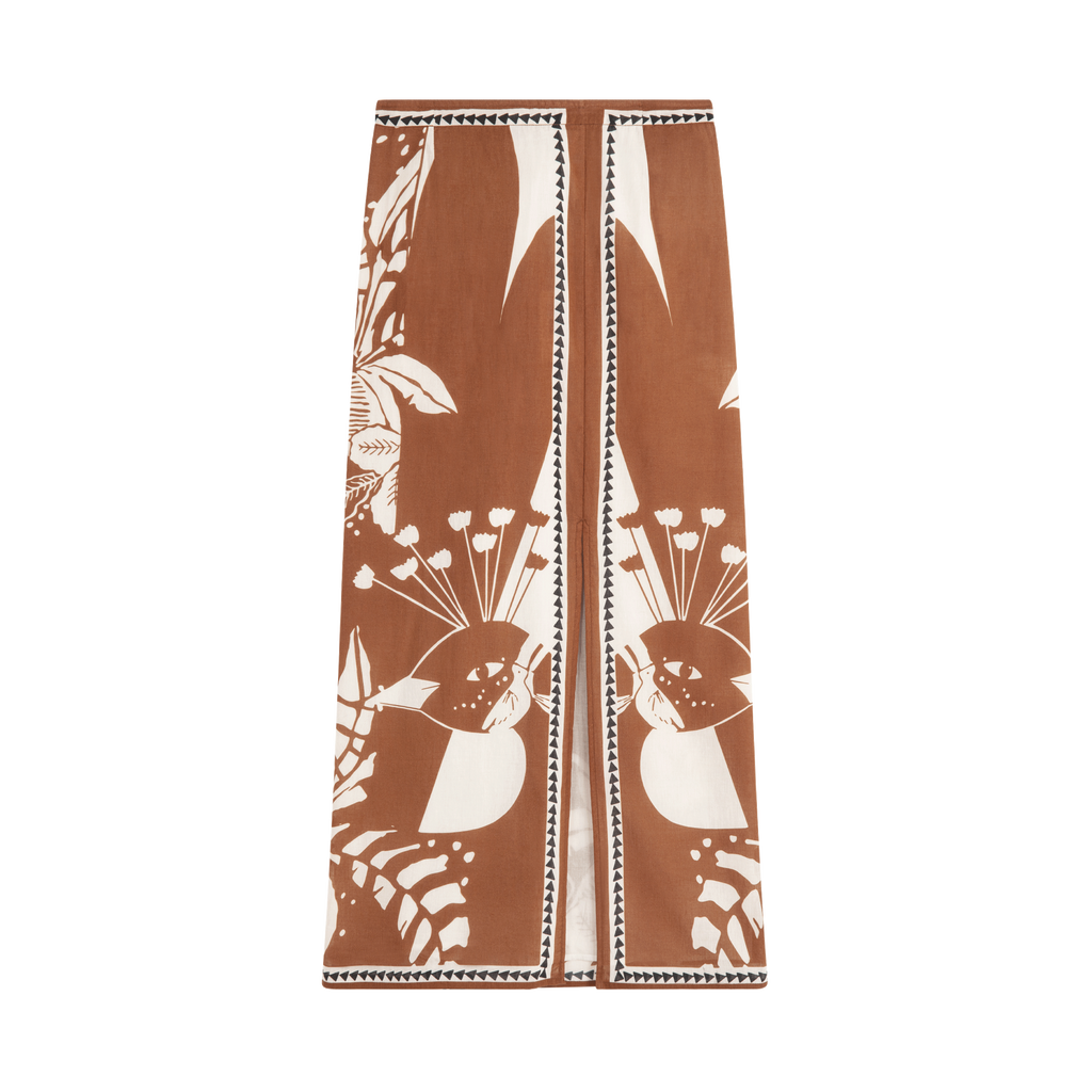 Jupe Paolina Imprime Palladio - Caramel